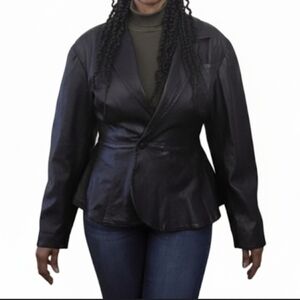 Vintage Black Genuine Leather Jacket